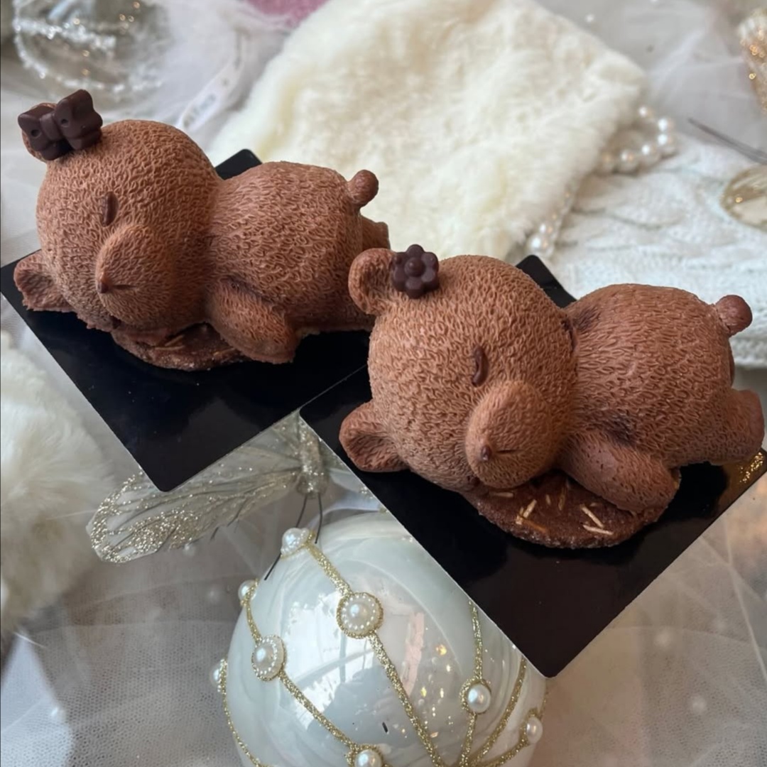 くまさんチョコムース